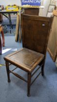 A 1930's Bond & Sons oak trouser press chair Location:LWF