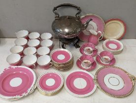 A selection of 19th century and later porcelain to include Shelley, Worcester and others, together