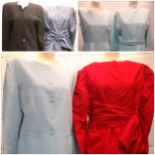 A group of 1960's-1980's ladies clothing to include a David Emanuel at Designer Originals black