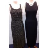 Joseph Ribkoff- Designer clothing comprising two Ribkoff ladies evening dresses, circa 1980's, to