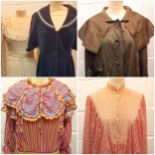 Mixed 1970's and later ladies clothing to include a Kati at Laura Phillips cream gown in the