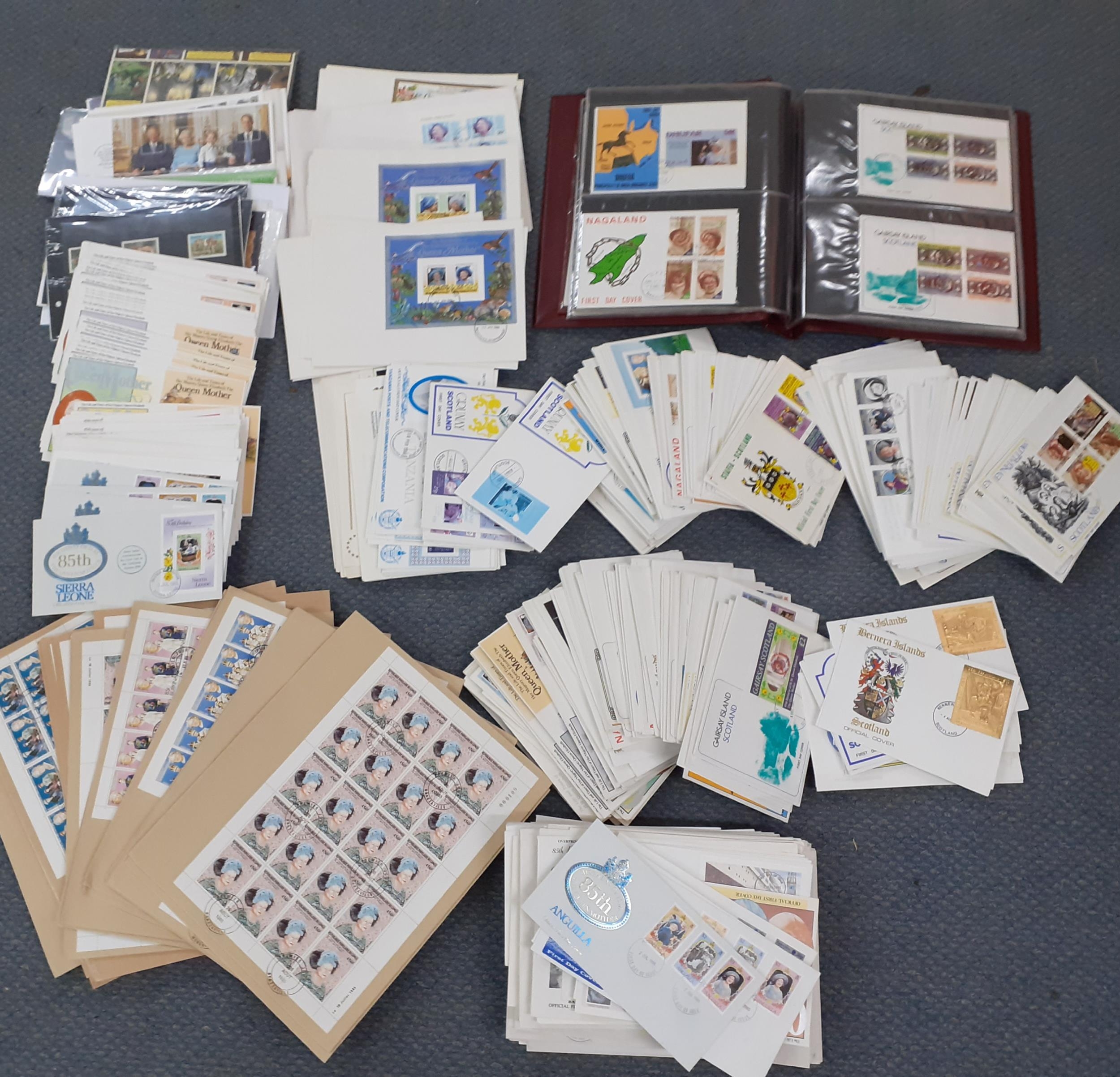 A quantity of mainly Scottish first day covers to include gold foil stamps circa 1980's,