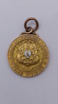 A 9ct gold football medal for Zingari Football League Third Division, Championship 1912-13 Aughton
