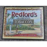 A Redfords celebrated tobaccos advertising framed 63 x 50.5 Location: