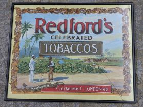 A Redfords celebrated tobaccos advertising framed 63 x 50.5 Location: