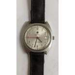 A vintage Roamer Searock gents stainless steel wristwatch Location: