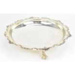 A George VI silver footed fruit bowl by Mappin & Webb, Sheffield 1939, with moulded c-scroll, egg