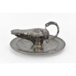 A Victorian Scottish silver table oil lamp, Edinburgh 1869, in the Classical style with eagle head