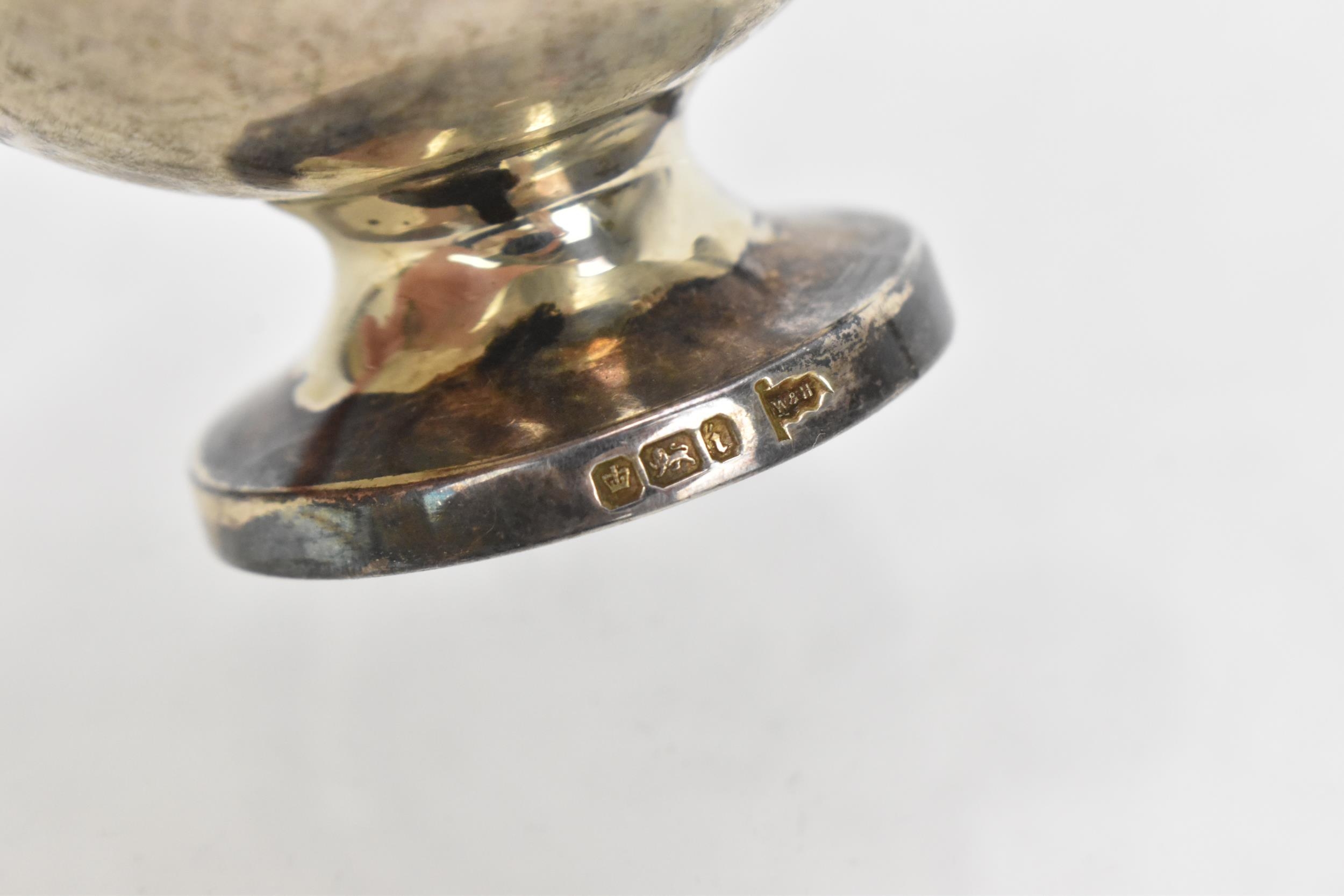 A late Victorian silver 'Aladdin' lamp cigar lighter by Walker & Hall, Sheffield 1901, of typical - Image 5 of 5