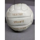 A Wisden hand sewn Wizard football autographed with the team platers for Tottenham Hotspur