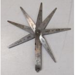 A Rolls Royce feeler gauge with seven blades Location: