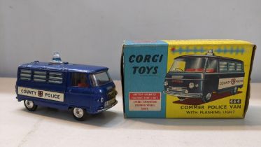 A boxed Corgi 464 Commer Police with flashing lights Location: