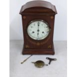 An Edwardian mahogany cased Gustav Becker 8-day mantel clock A/F Location: