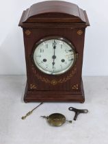 An Edwardian mahogany cased Gustav Becker 8-day mantel clock A/F Location: