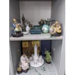 A collection of late 20th century Oriental Chinese and Japanese collectables to include a jade style