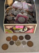 World coins - A quantity of mixed coinage from around the world to include Victorian and later