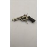 A 19th Century Belgium pocket revolver pistol Location: