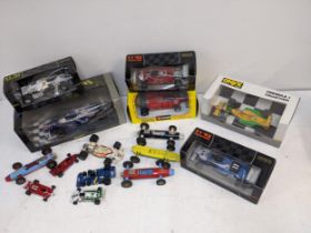 Diecast and other model vehicles to include Onyx F1, Bburago, and others Location:
