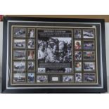 British Legends with various photographs, signed by Stirling Moss, framed and glazed Location: