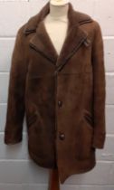 A late 20th Century Baileys of Glastonbury gents sheepskin coat, size 42" chest. Location:Rail