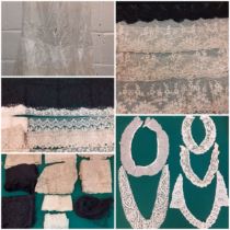 A quantity of 19th and early 20th Century lace trimmings and insertions to include an Alencon