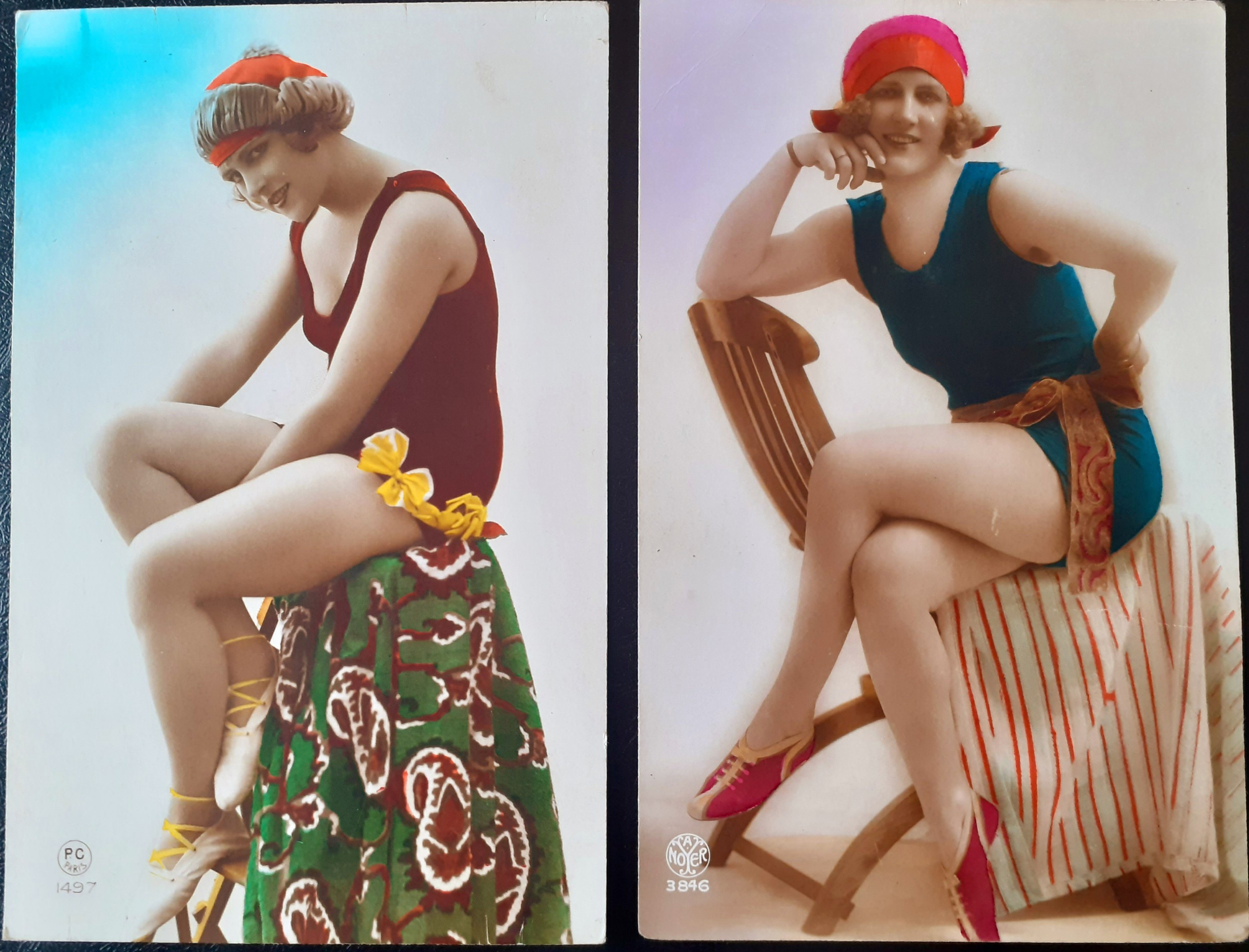 An album of postcards to include early 20th Century and reproduction fashion and glamour examples,