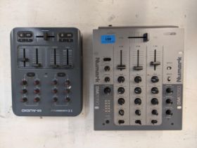 Two mixing decks channels comprising a Numark DM2050 and an Xsession Pro M-audio A/F Location: