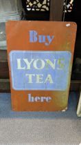 A Lyons Tea sign, 73.5c, x 49.5cm Location: