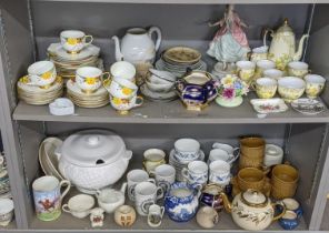 Mixed ceramics to include a part Paragon tea service, a part Royal Standard tea service, and