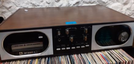 A vintage Amerex ACR-302 stereo tape deck and radio, 20"Wide x 4.5"High x 12" Deep. Location:1.5