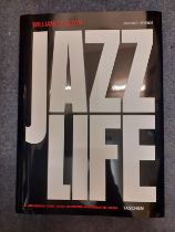 Book-Jazz Life by William Clayton published by Taschen, 2005, CD in sleeve on back cover. Location: