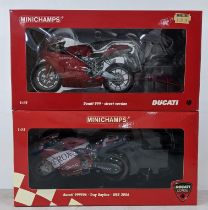 Two Minchamps boxed models of Ducati 999 bikes Location: