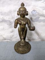 An 18th/19th century bronze Indian figure probably Radha Location: RWB
