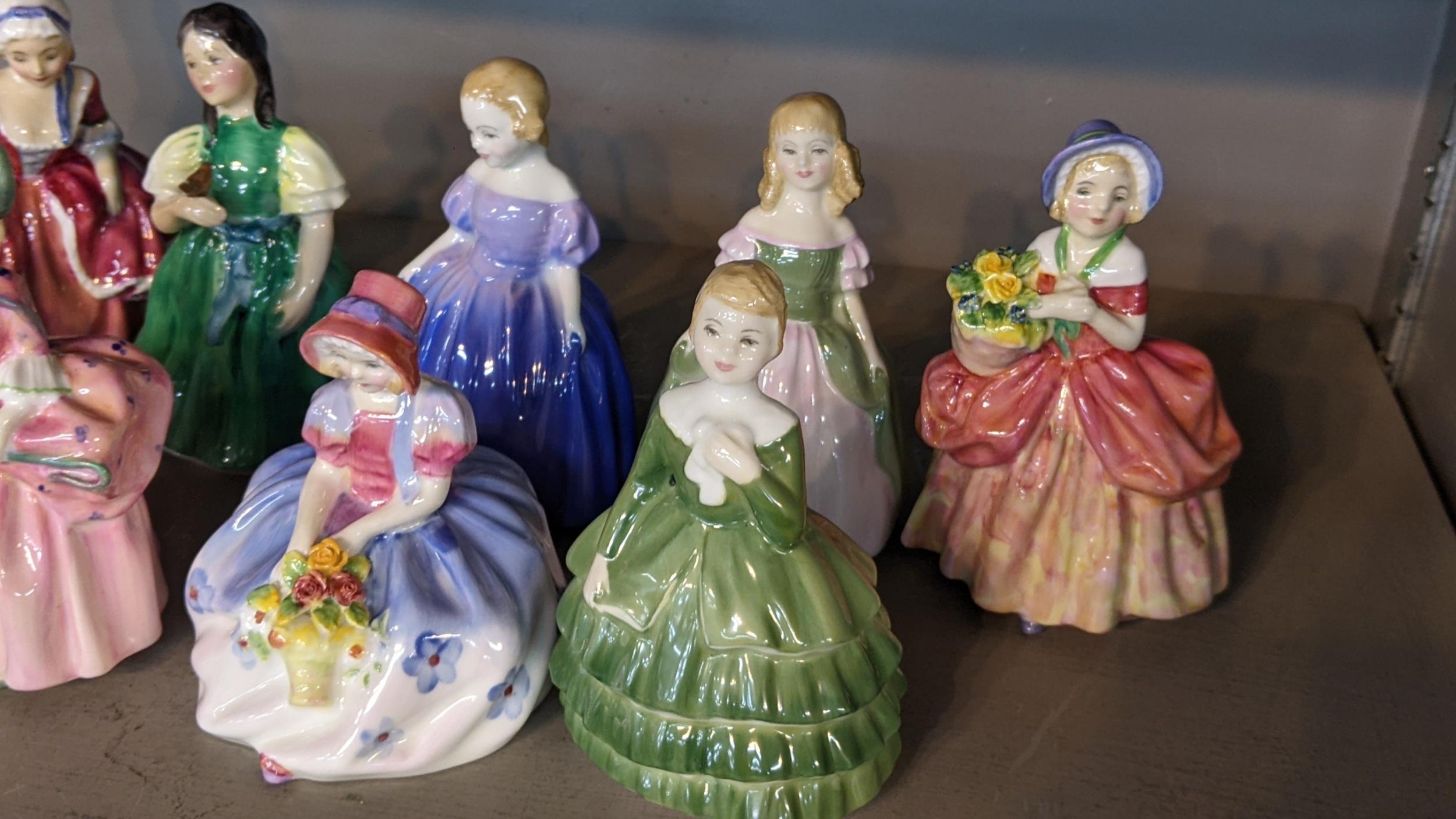 Mixed porcelain figures and ornaments to include eight Royal Doulton figures, Beswick Jemima - Image 2 of 3