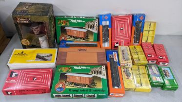 A selection of model kits, mainly train kits to include Roco, Rai-Mo and others together with a