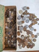 British coins mainly early/mid 20th century to include pennies, half crowns Location: