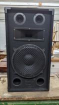 A Lime Audio ECO-12 passive PA speaker, 28"High x 15cm Wide x 12"Deep, no leads. Location:G