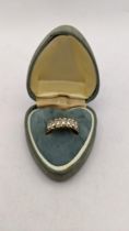 A 14ct gold eight diamond ring, total weight 4.2g, size H Location: