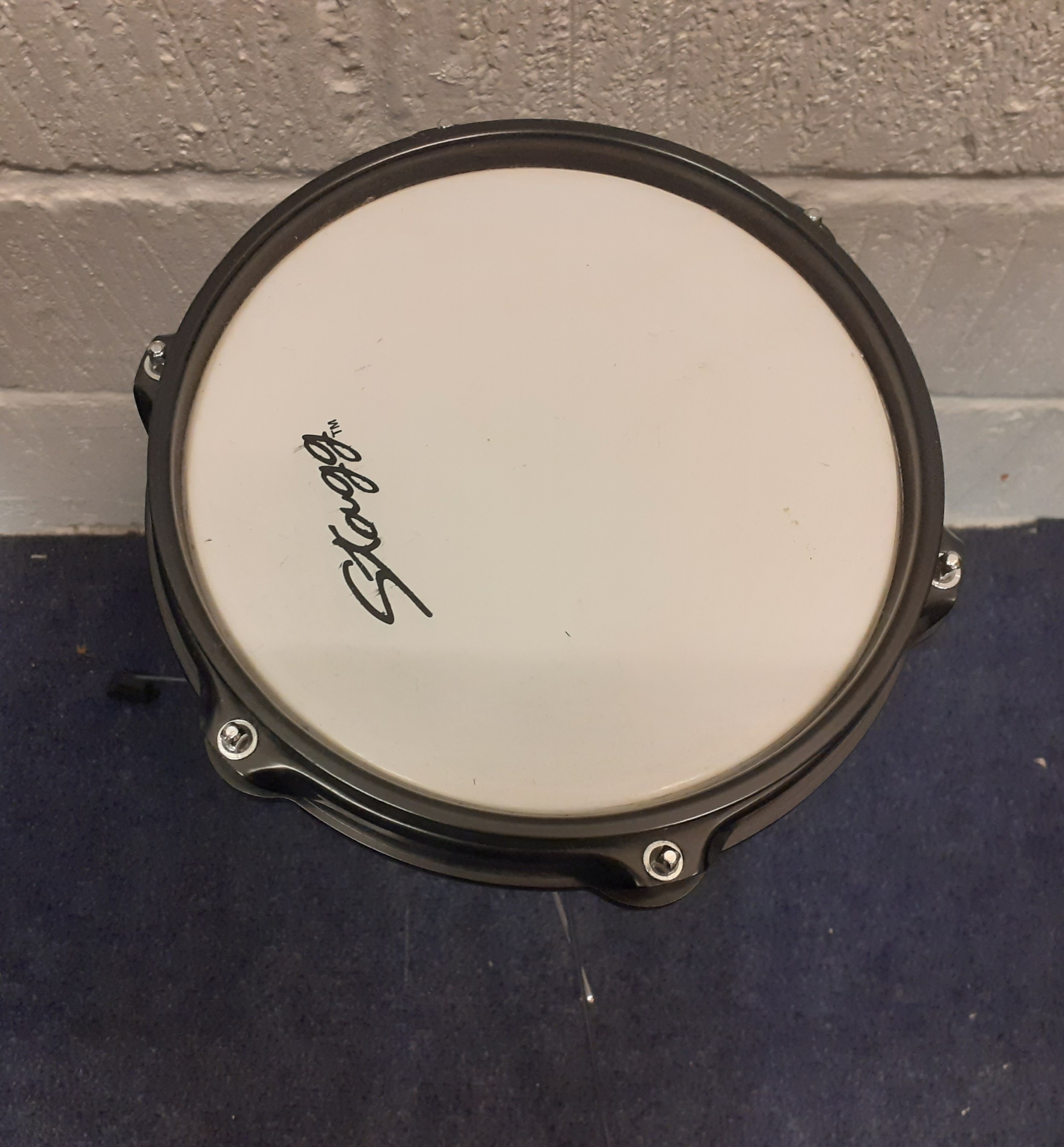 A Stagg practice/training drum on folding and adjustable stand, new with original tags. Location:RWM - Image 2 of 2