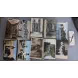 A collection of early 20th century tourists postcards to include Berlin, Chateau des Comtes,
