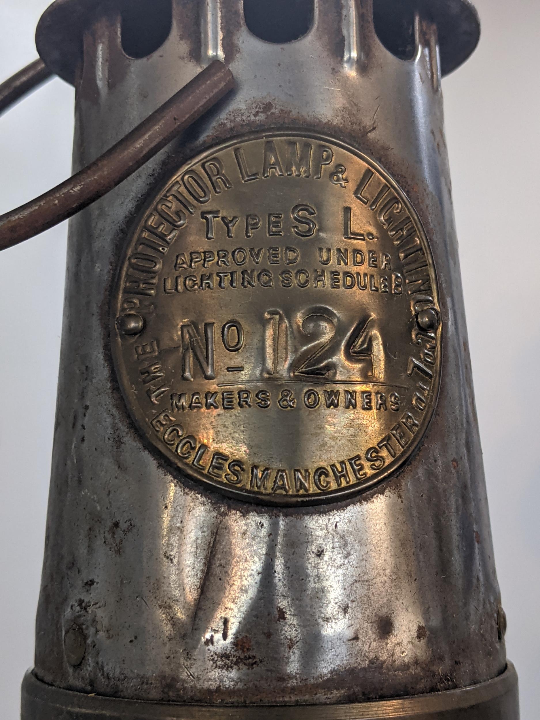 A No 124 Makers & Owners type SL miners lamp, Location: 8:1, Location: - Image 2 of 2