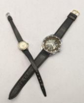 A Girard Perregaux ladies manual wind wristwatch together with Jumbo German gents manual wind