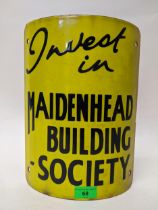 Maidenhead Building Society enamel telegraph pole sign