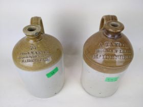Two scarce Maidenhead half gallon flagons from A E Keyes and A Taylor