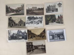 Eleven postcards from Taplow, Burnham & Eton