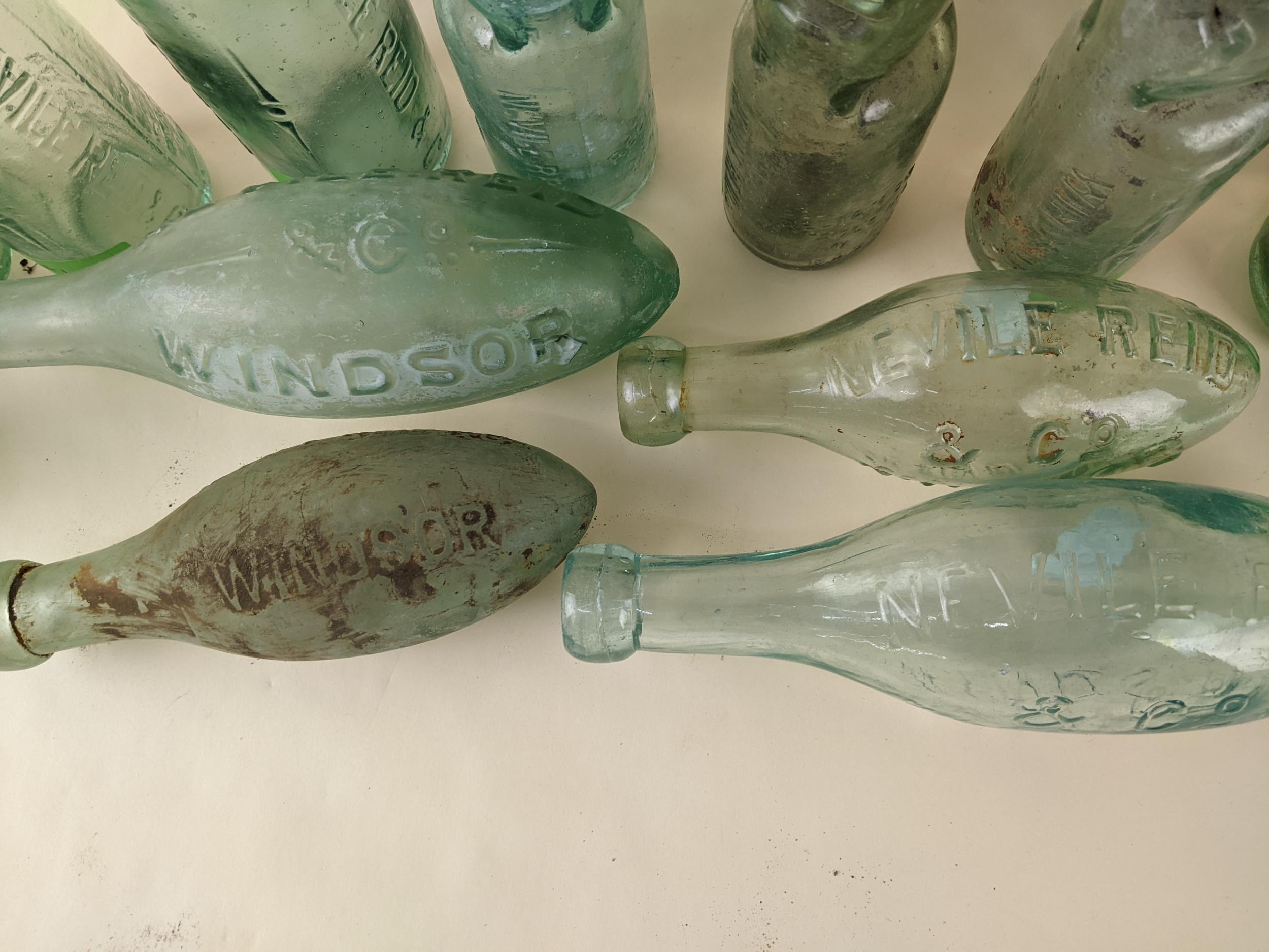 Twelve Neville Reid, Windsor mineral water bottle variants; Codds, Hamilton, etc - Image 2 of 3