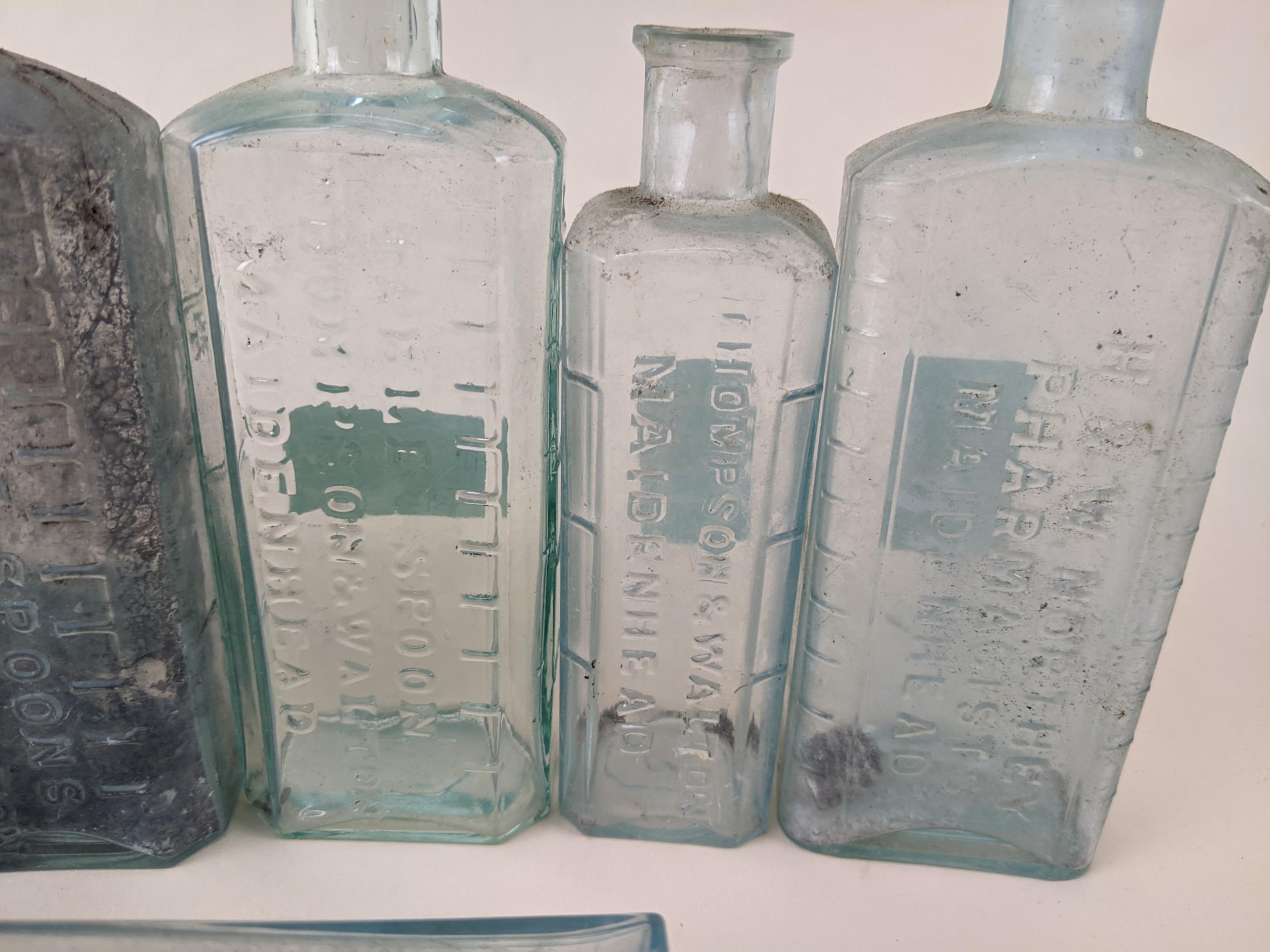 Ten Maidenhead chemist bottles; Thompson & Walton, etc - Image 3 of 4