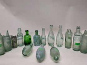 Ten Maidenhead mineral water bottles to include Seltzers, Codds and Hamiltons from Nicholson and