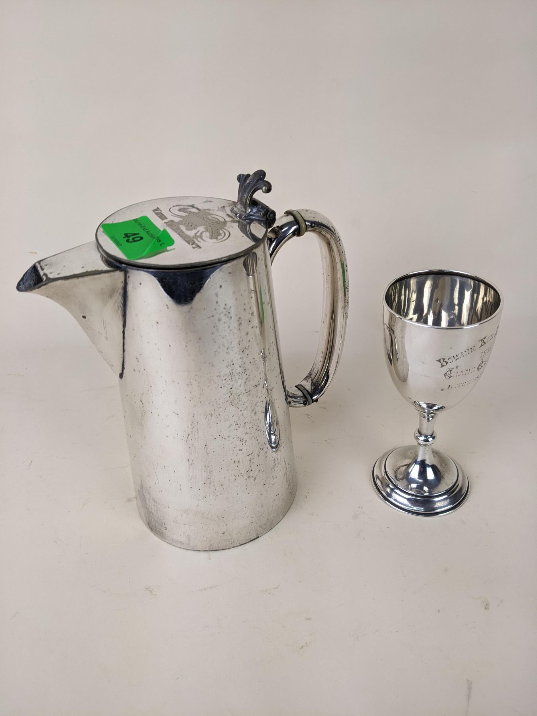 Three Thames river regatta trophies; 1885 Cookham Water Tournament inscribed tea pot, 1911 Bourne - Image 2 of 2