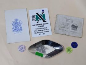 Group of Skindles, Maidenhead items and ephemera to include a 1960s menu, a 1980s/90s club flyer, an